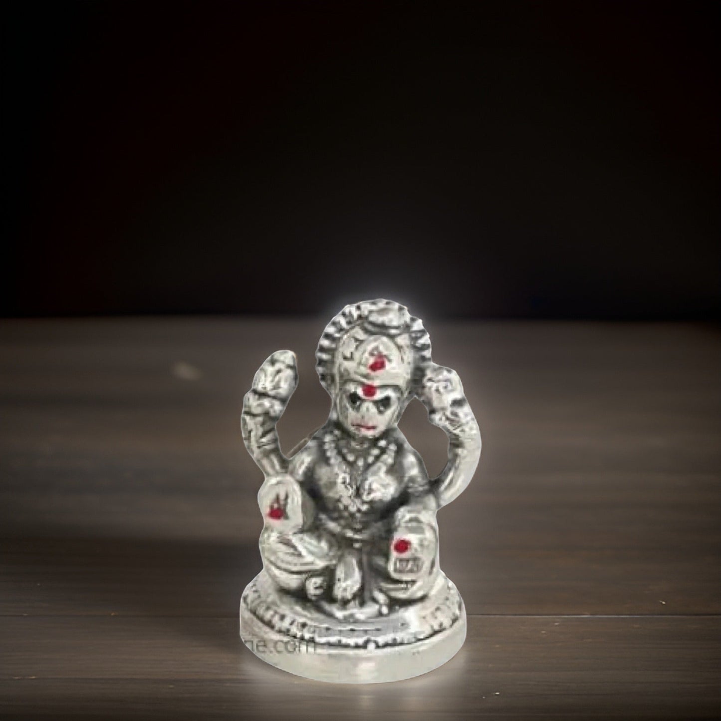 Antique 999 Fine Silver Yogadhipa Laksmi Idol-1.1 Inches