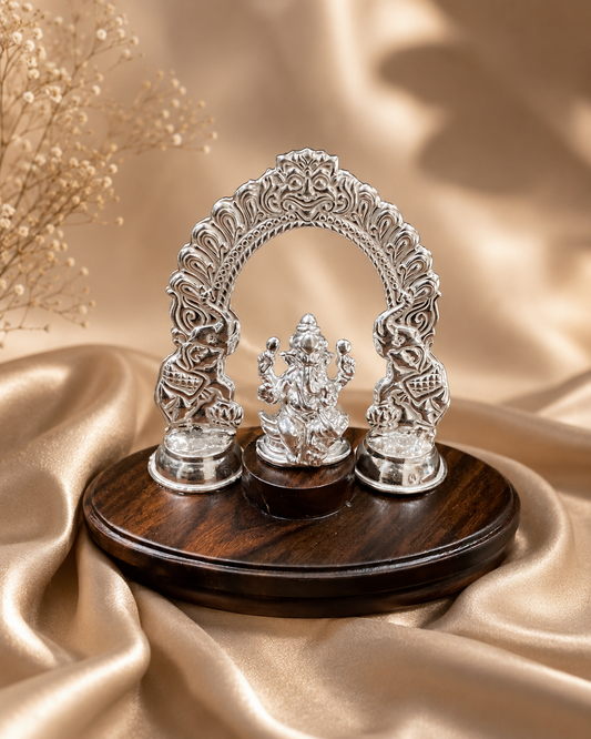 925 Silver Arch Ganesh Idol