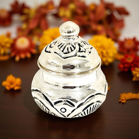 Antique Silver Kumkum Bharani