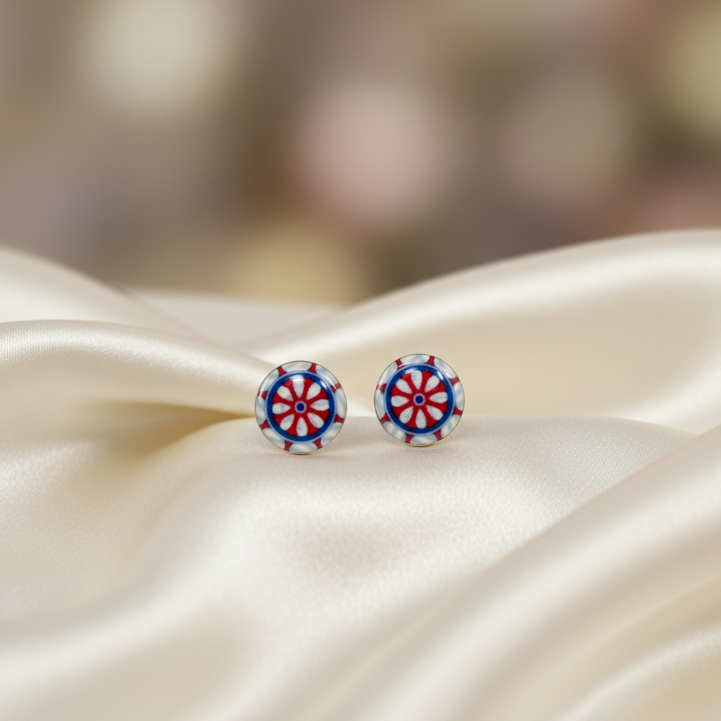 925 Silver Resin Earrings