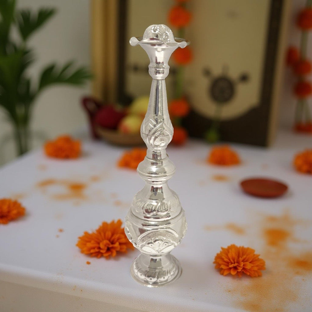 Menaka 925 Silver Rose water Sprinkler 7.5 Inches
