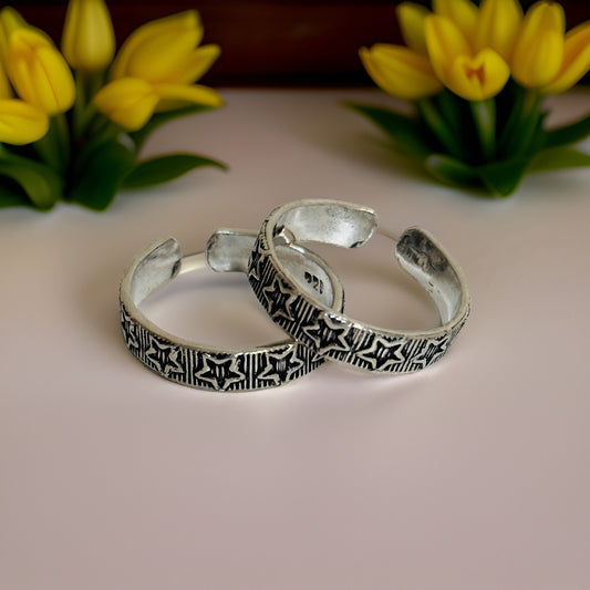 925 Antique Silver Star Toe rings