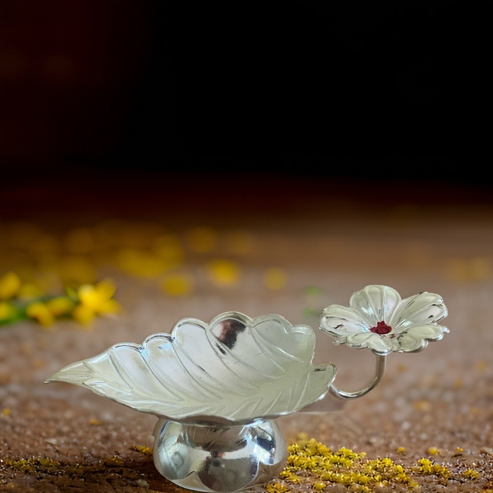 925 Silver Diya\KumKum Cup