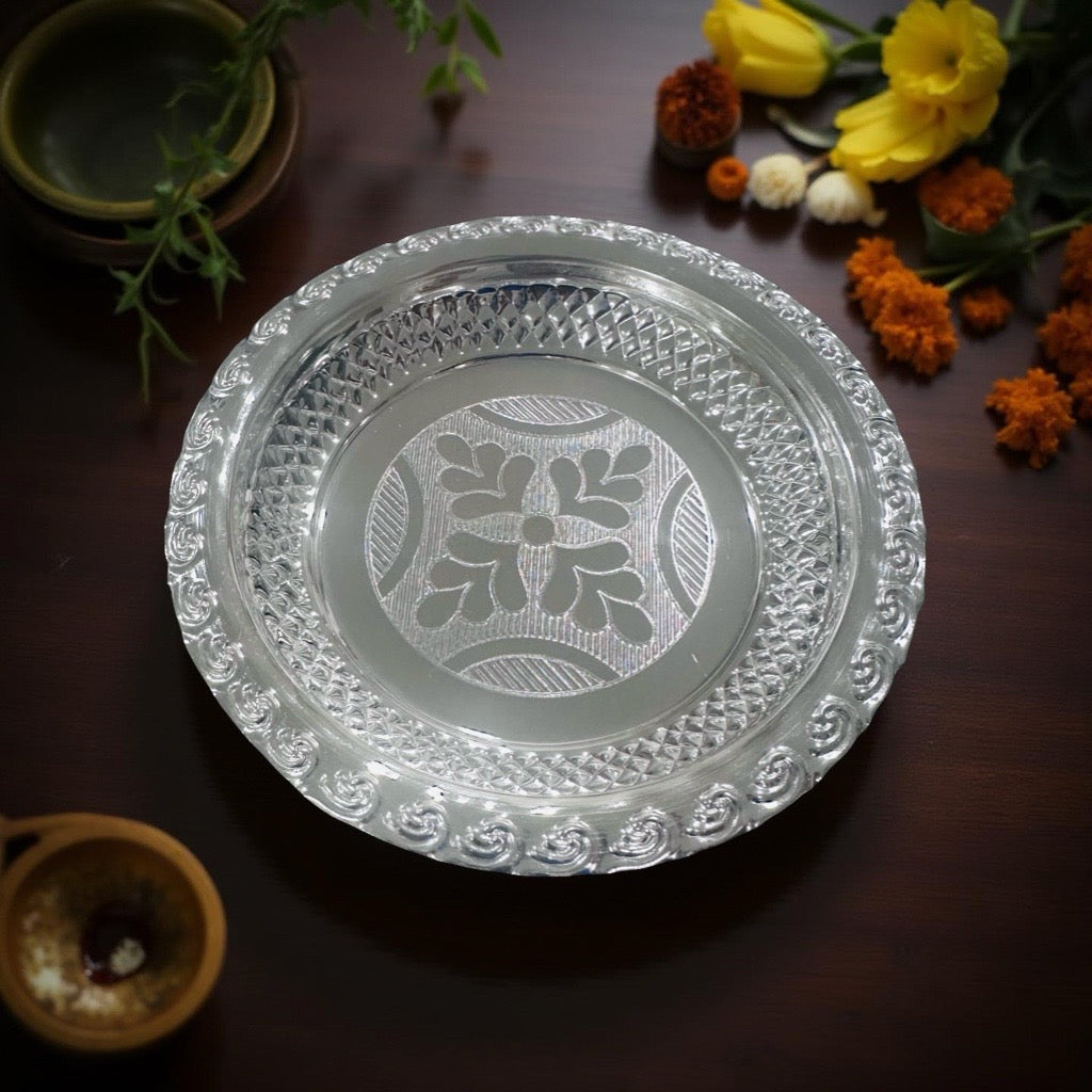 Anika Silver Nakash Plate 4.8 Inches