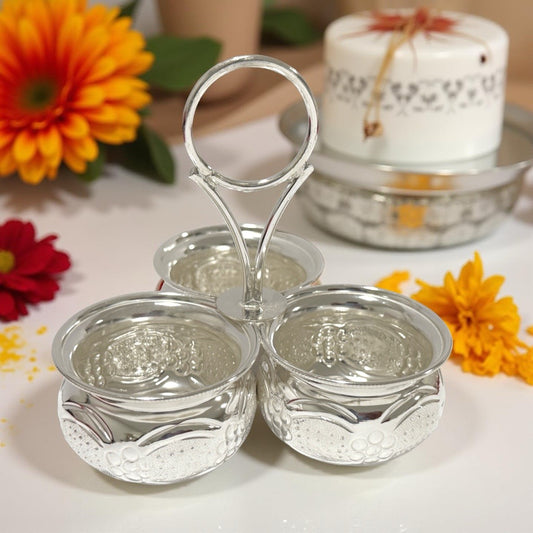 Rekha 925 Silver 3 Cup Panchwala