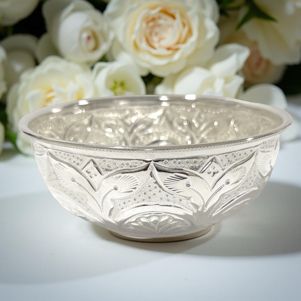 Meena 925 Silver Nakash Bowl