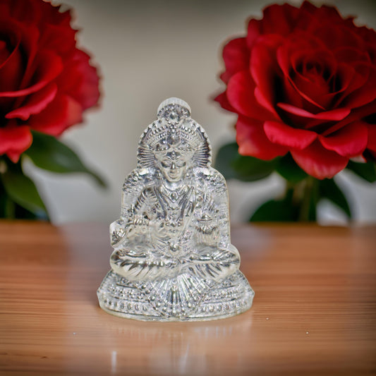 Silver Annapoorani 2D Idol- 1.4 Inches