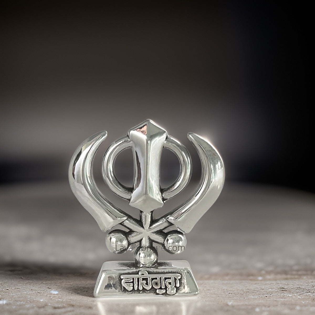 Antique 999 Fine Silver Khanda Idol