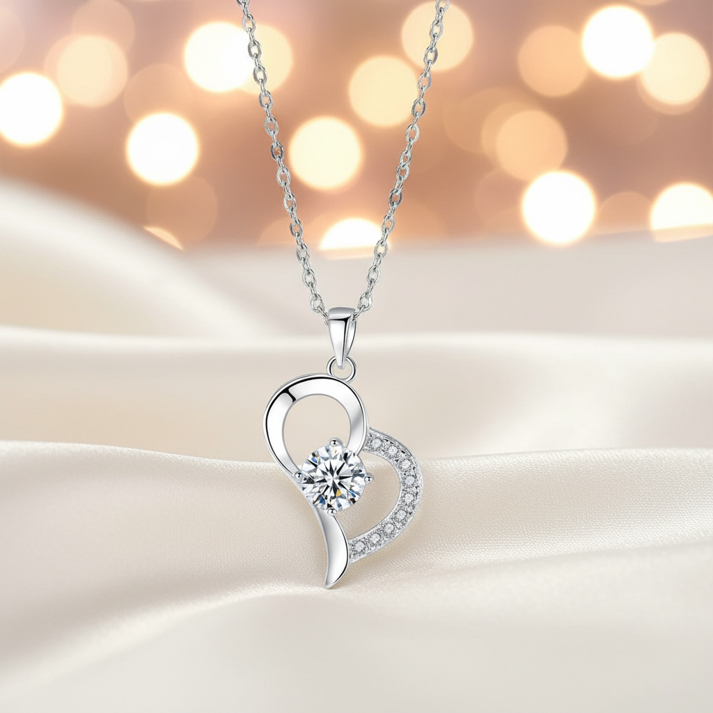 Silver Paisley Necklace