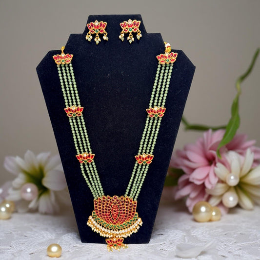 Hemanika Kundan Necklace and Earrings l
