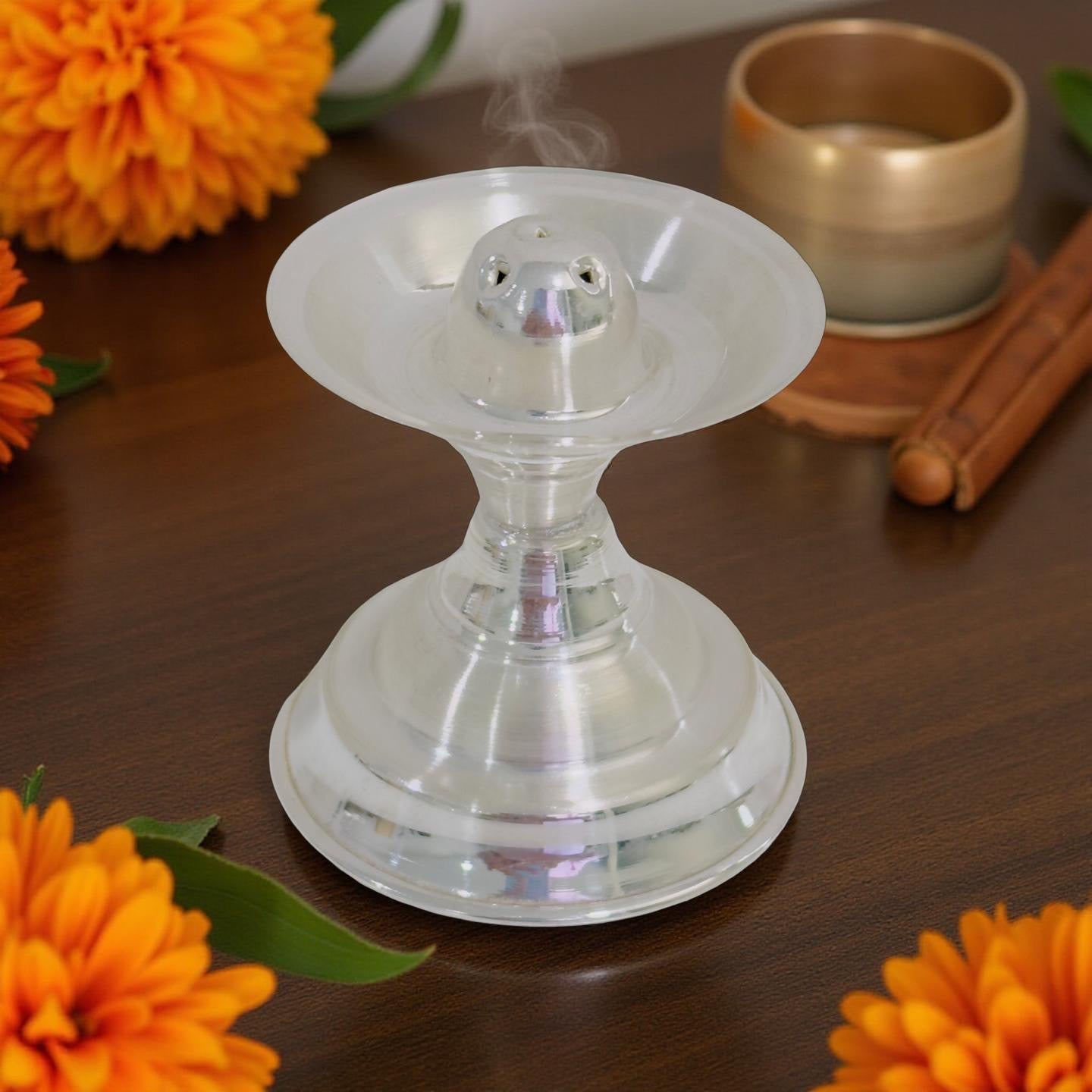 Silver Incense Stick Stand