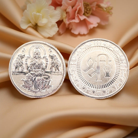 999 Silver Lakshmi Coins 10 Grams