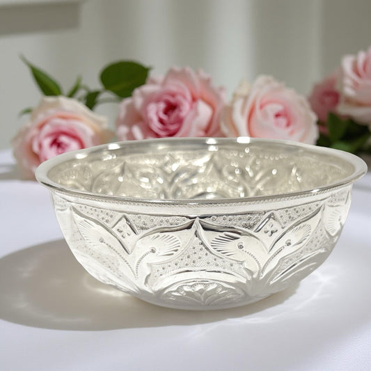Meena 925 Silver Nakash Bowl