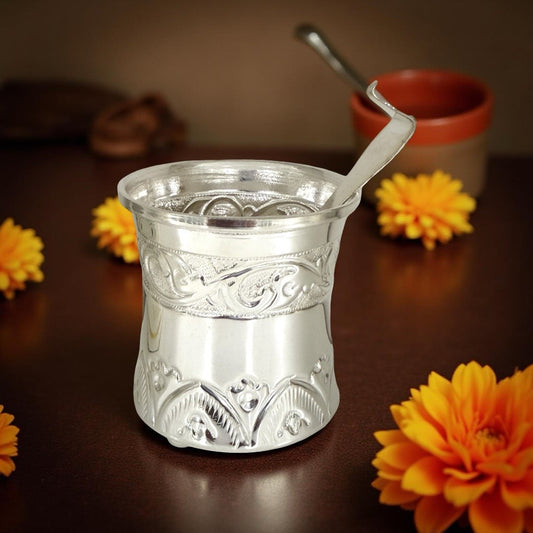 925 Silver Plain Panchapatra 2.5 inches