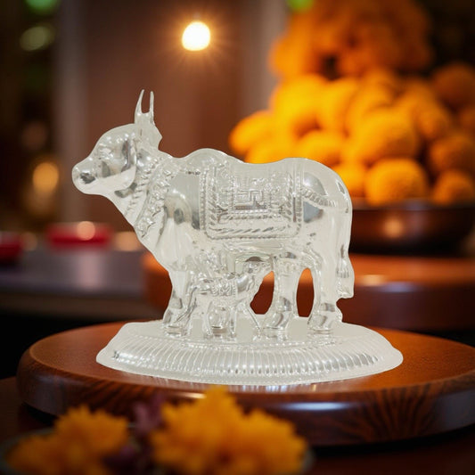 Silver Cow Idol 3.6  Inches
