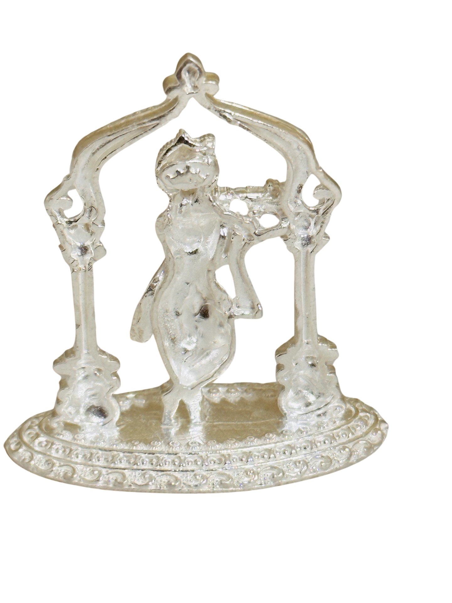 Antique Silver Krishna Idol