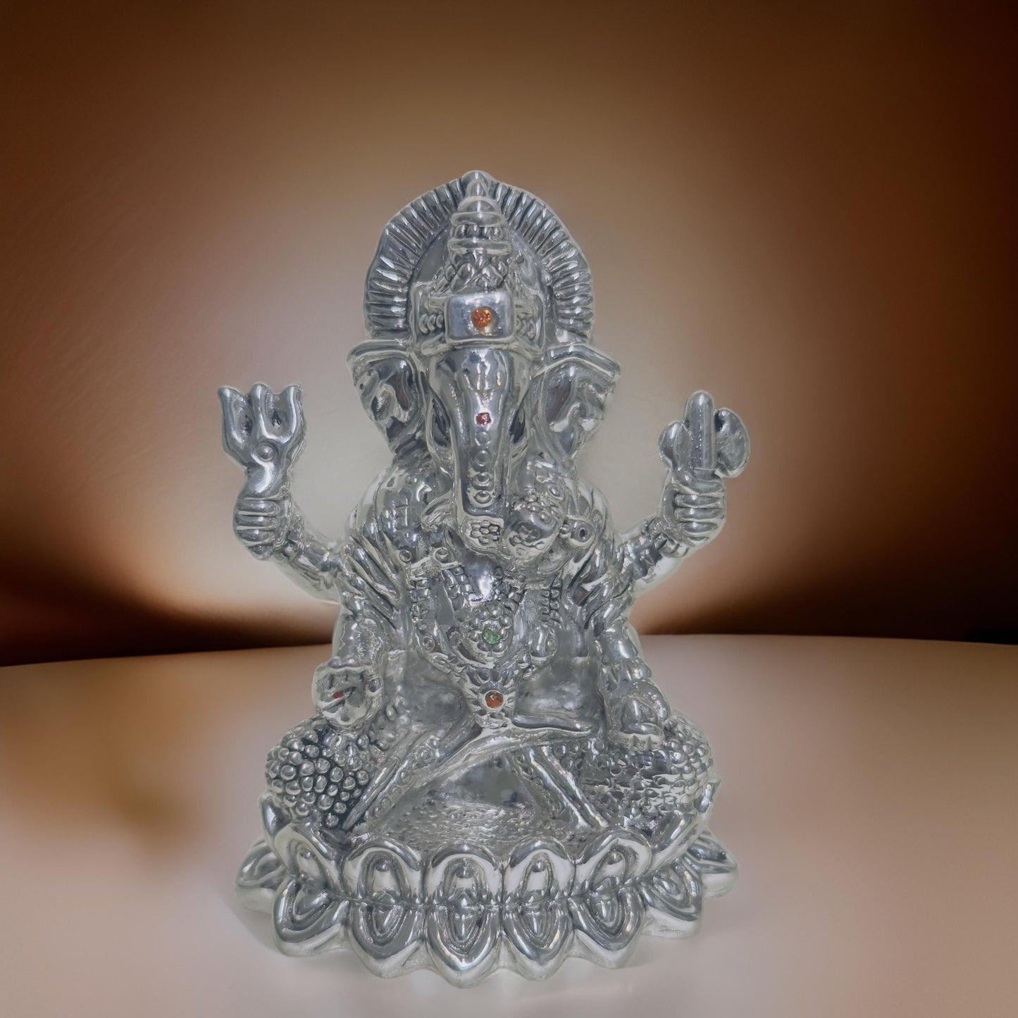 999 Silver Vinayak Idol-3.2 Inches