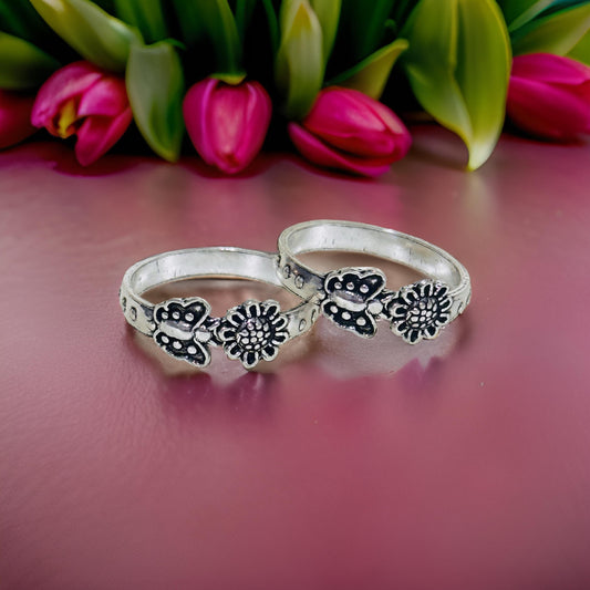 925 Antique Silver Sana Toe rings