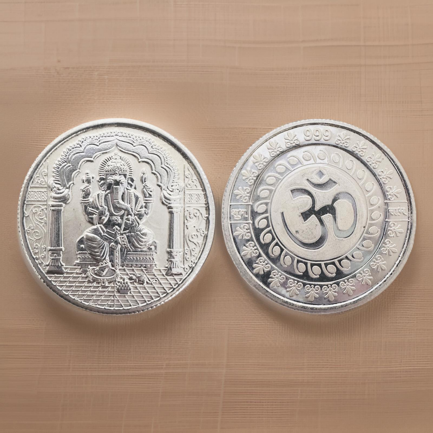 999 Finess 5 gms Ganesh Silver Coin