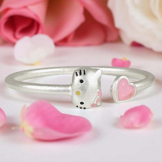 999 Pure Silver Hello Kitty Adjustable Baby Bracelet