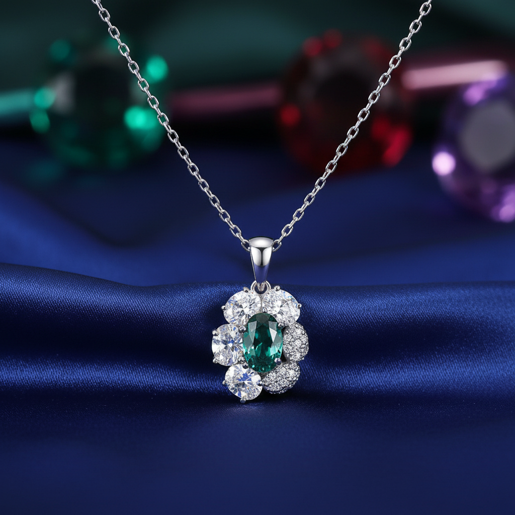 Silver Evelyn Necklace