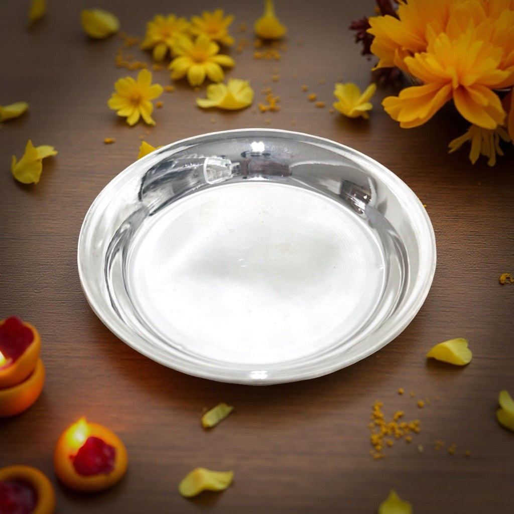 Silver Plain Plate