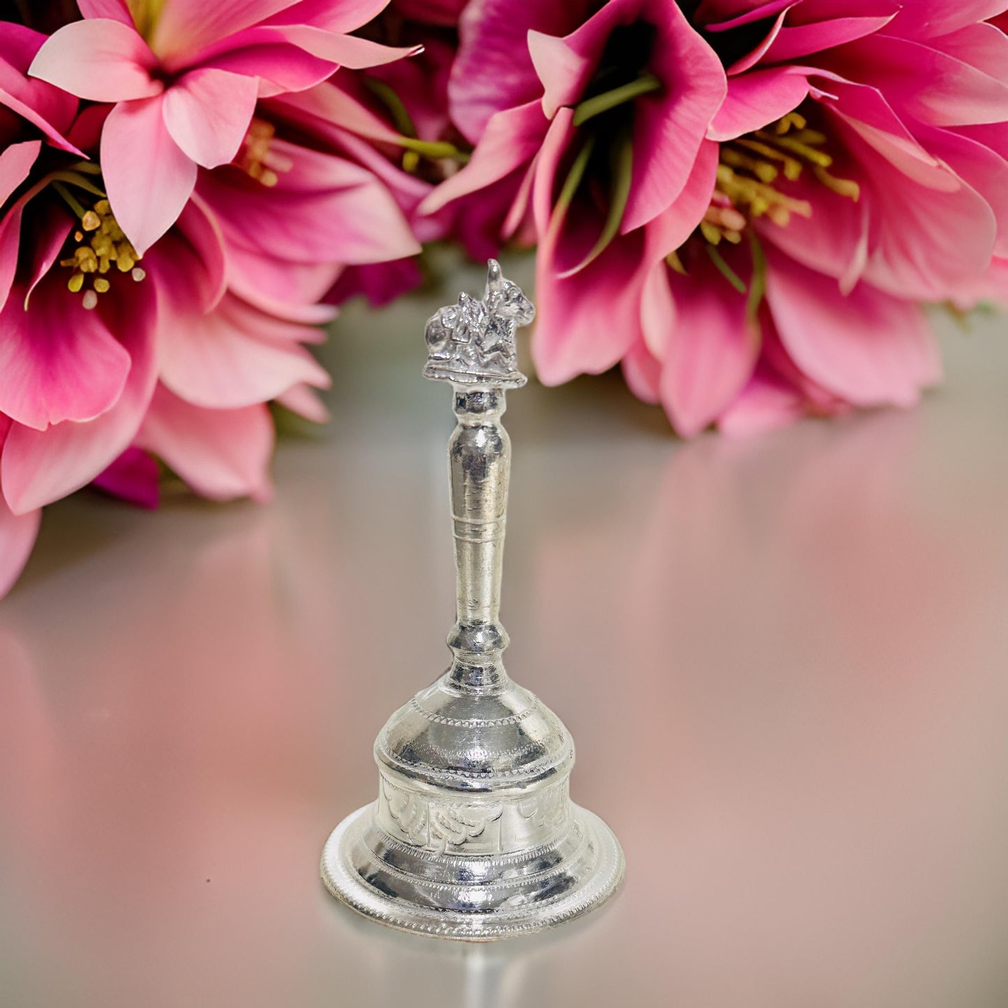 Nandhi Silver Pooja Bell