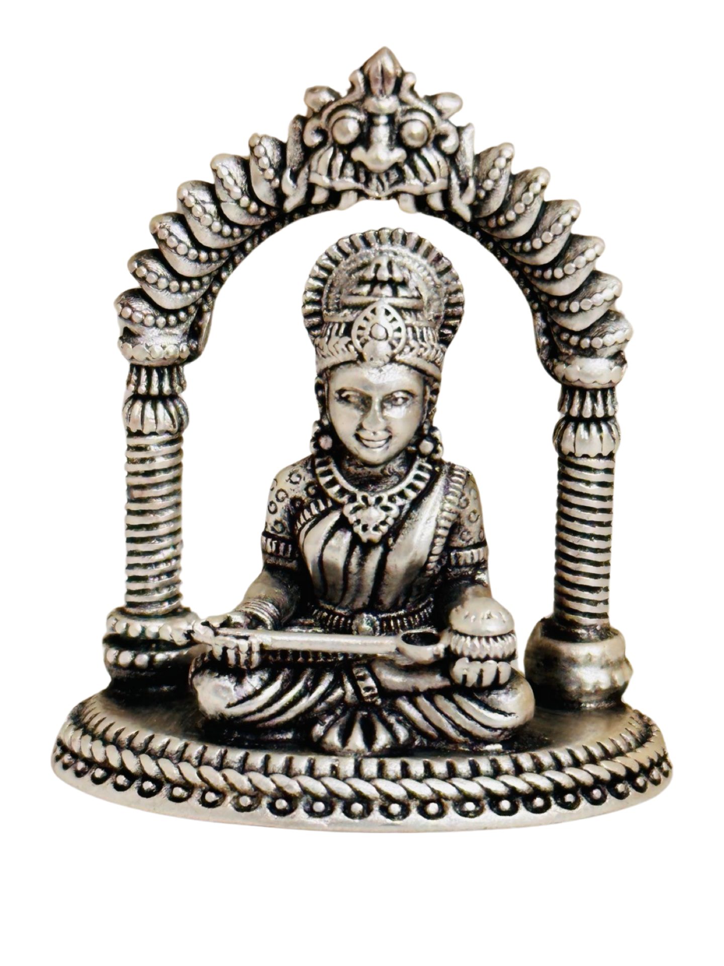 Antique Silver Annapoorani Idol-1.5 Inches