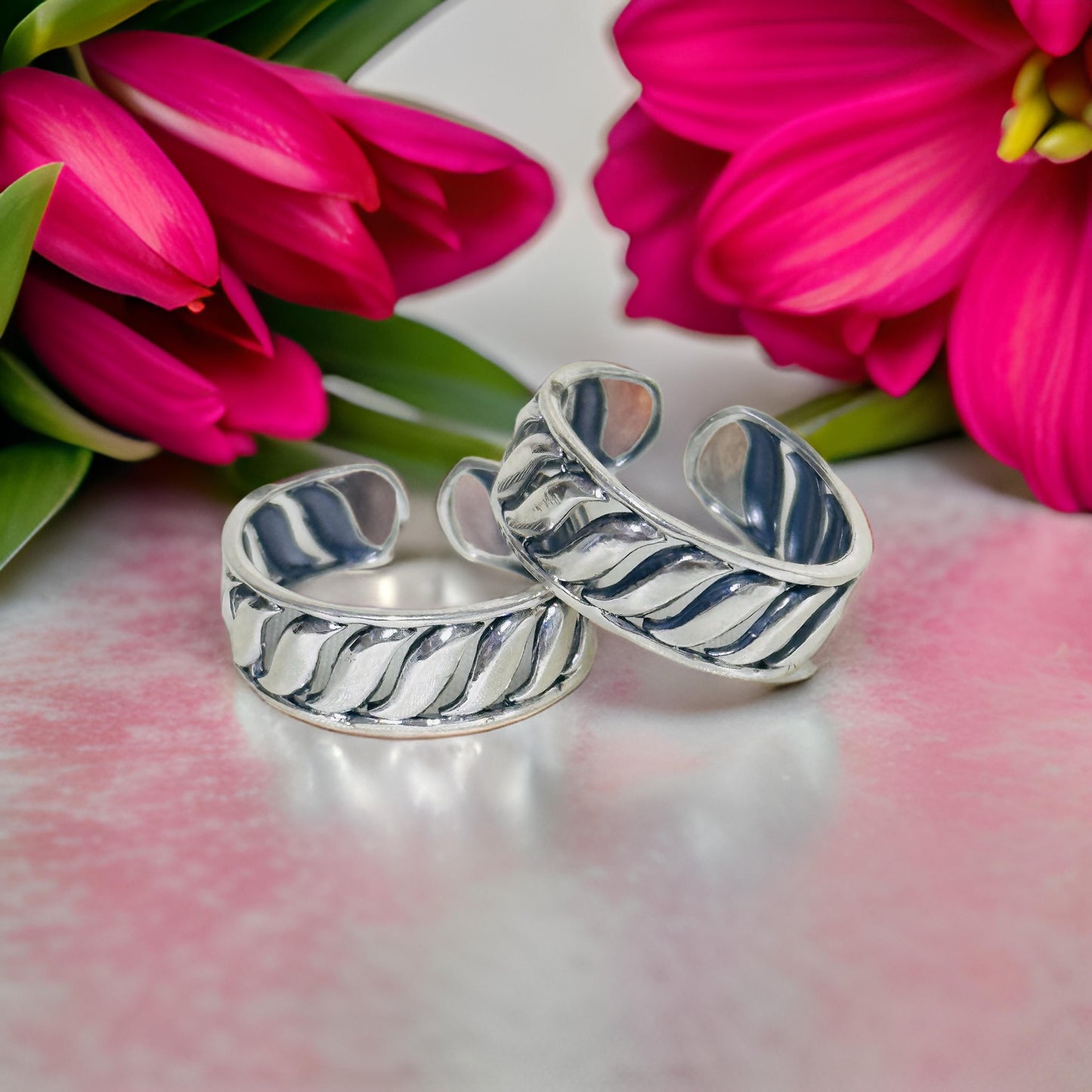 925 Antique Silver Varshi Toe rings