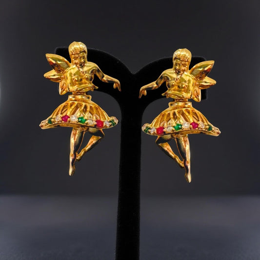 Vinaya 925 Silver Jumkha Earrings