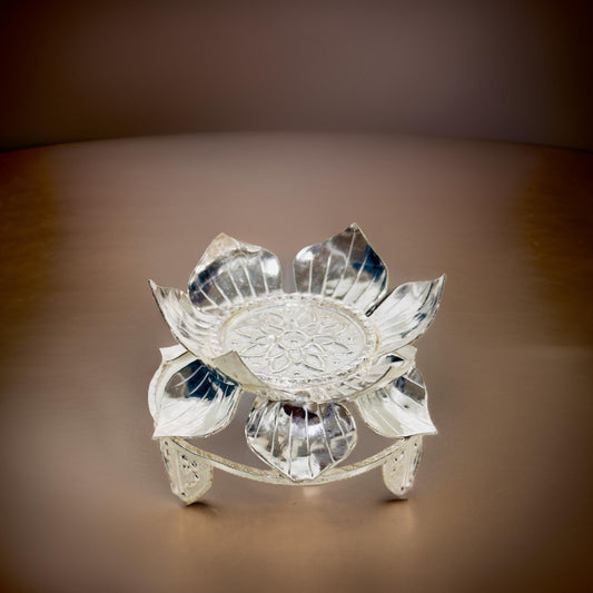 Silver Lotus Aasan For Idols