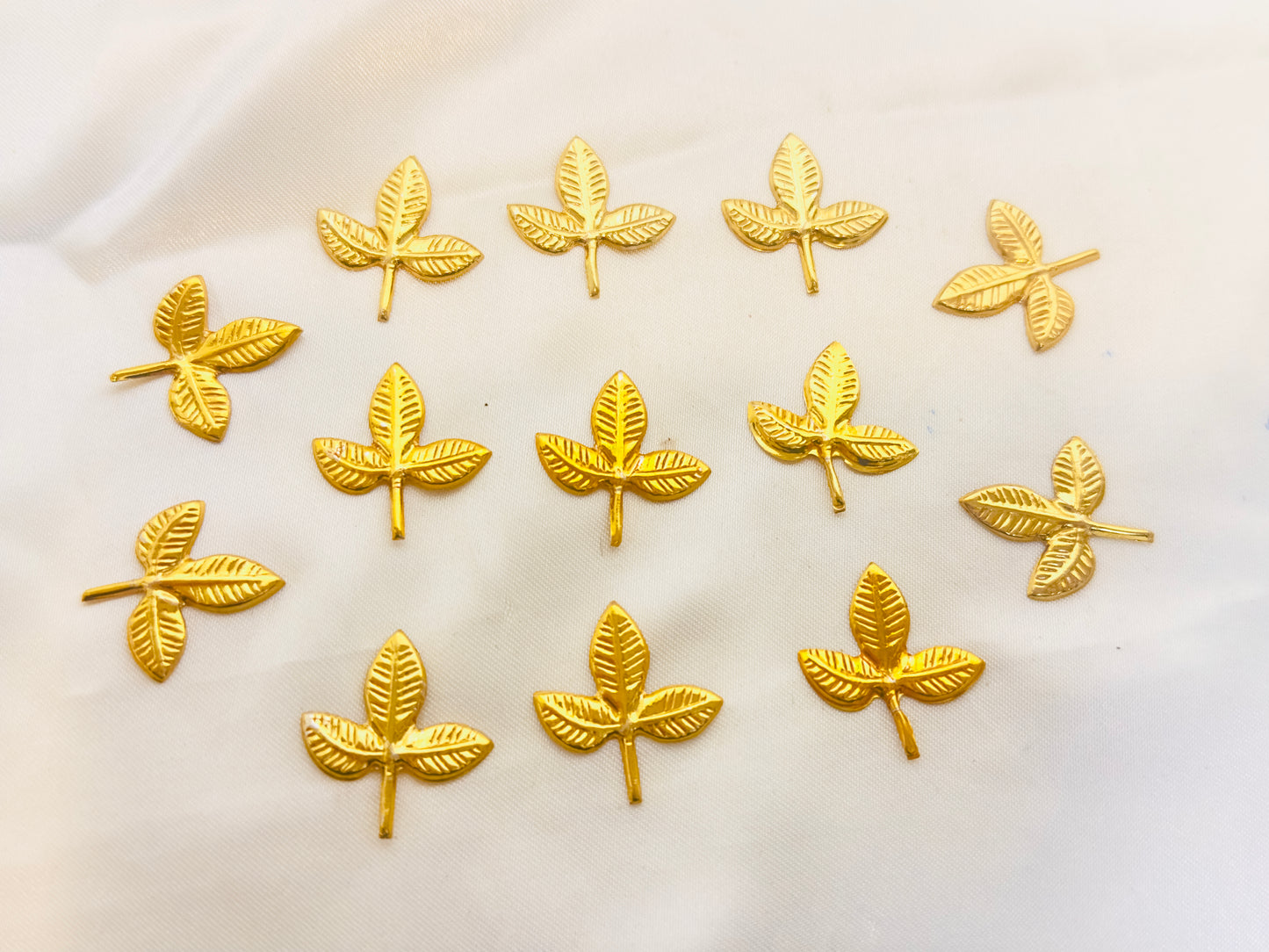 Gold Plated Silver Vilva Flowers 54 PCS