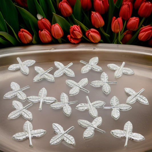 Silver Vilva Flowers 110 PCS