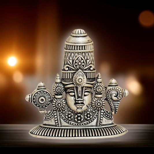 Antique Silver Tirupati Balaji Idol