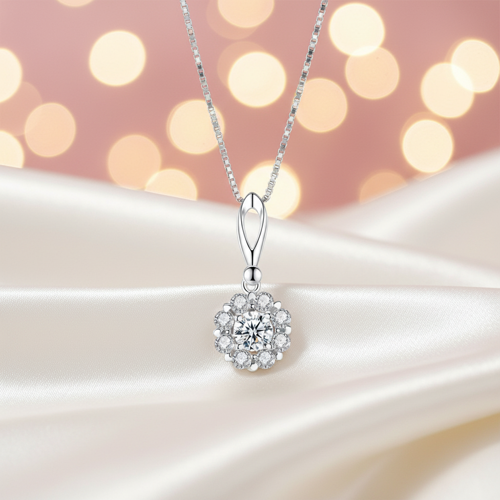 Silver Floa Necklace