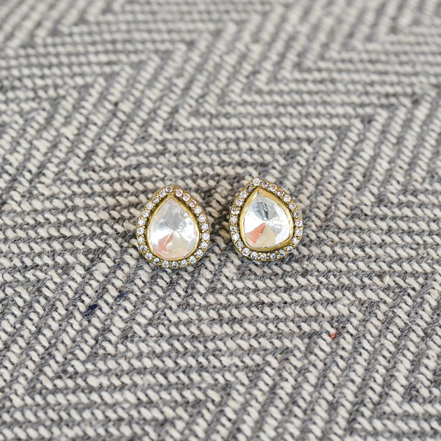 Maya 925 Silver Mossonite Stud Earrings