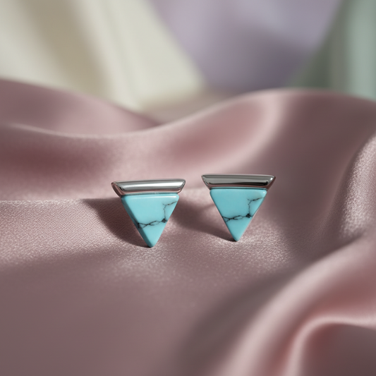 Rhodium Plated On 925 Sterling Silver Sophia Stud Earrings