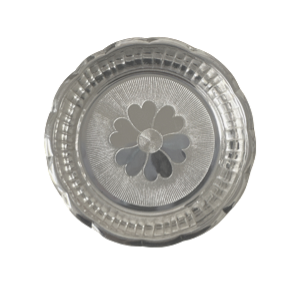 Silver Engraved Pooja Plate (3.3 inches)