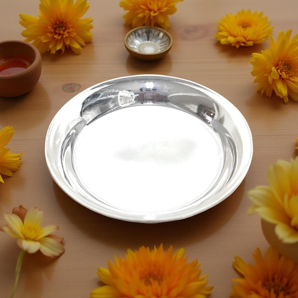 Silver Plain Plate