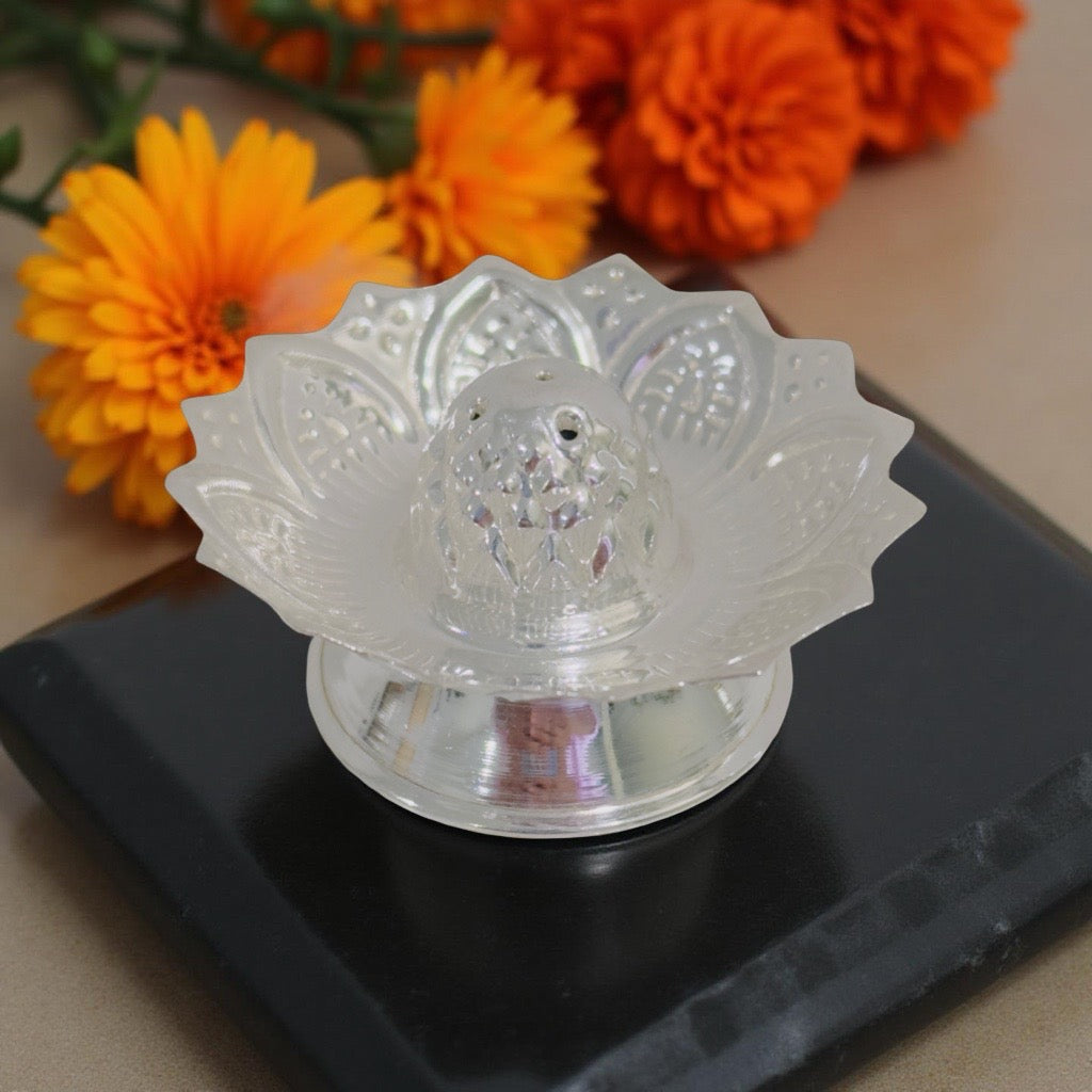 Silver Lotus Agarbathi Stand