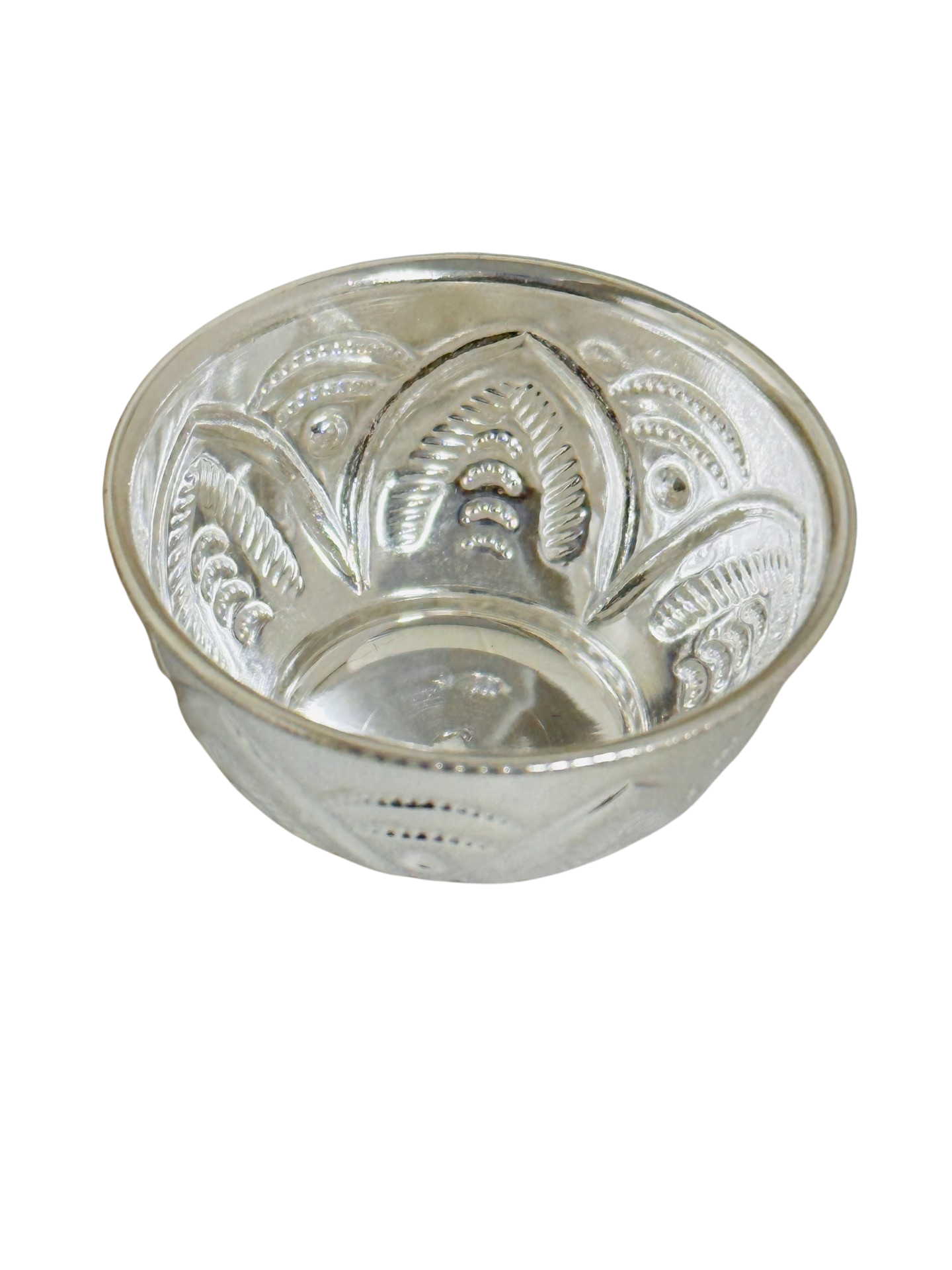 Silver Floral Nakash Prasad Cup