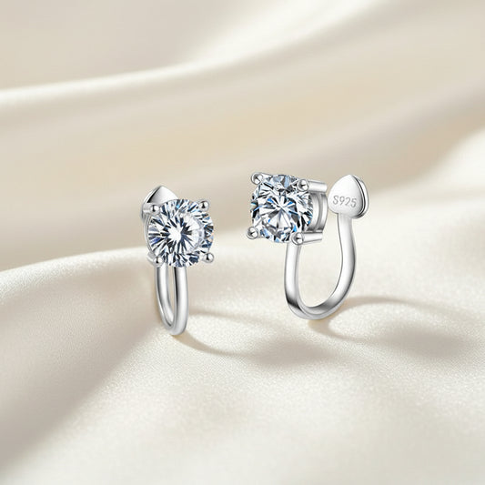 925 Sterling Silver Press On Nose Pin\ Earrings