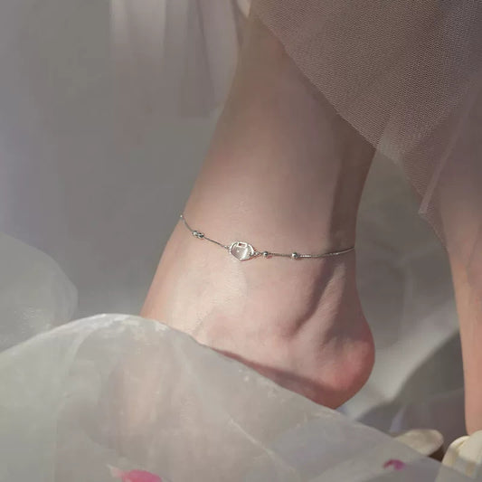 925 Silver Trendy Zircon Stone Anklet