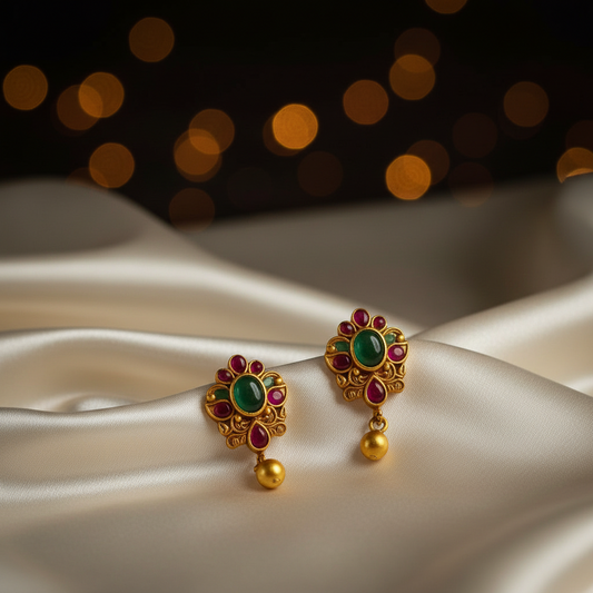925 Silver  Advika Earrings