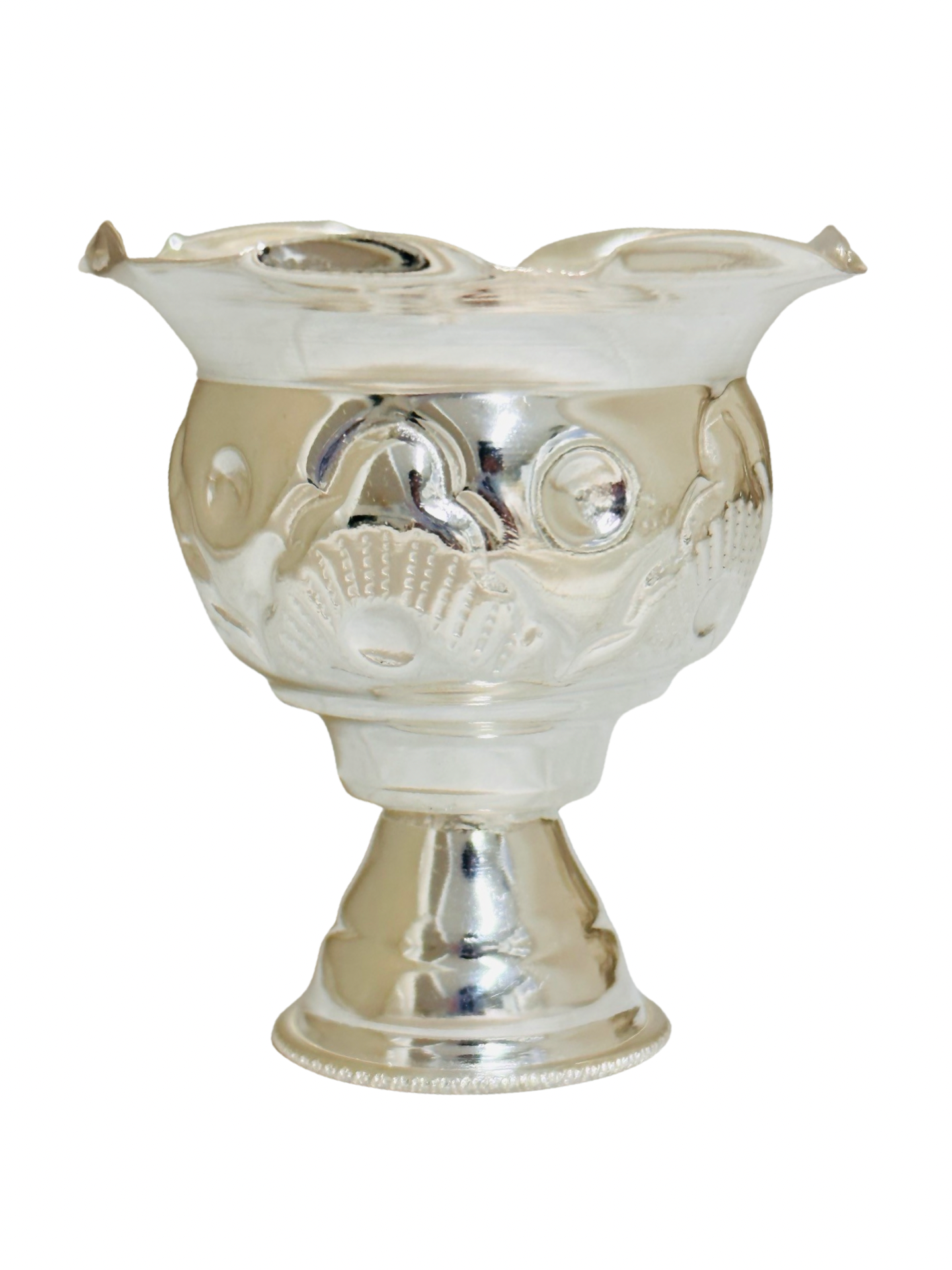 925 Silver Floral Chandan Cup