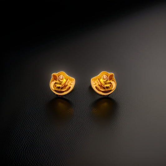 18KT Gold  Duck Stud Earrings