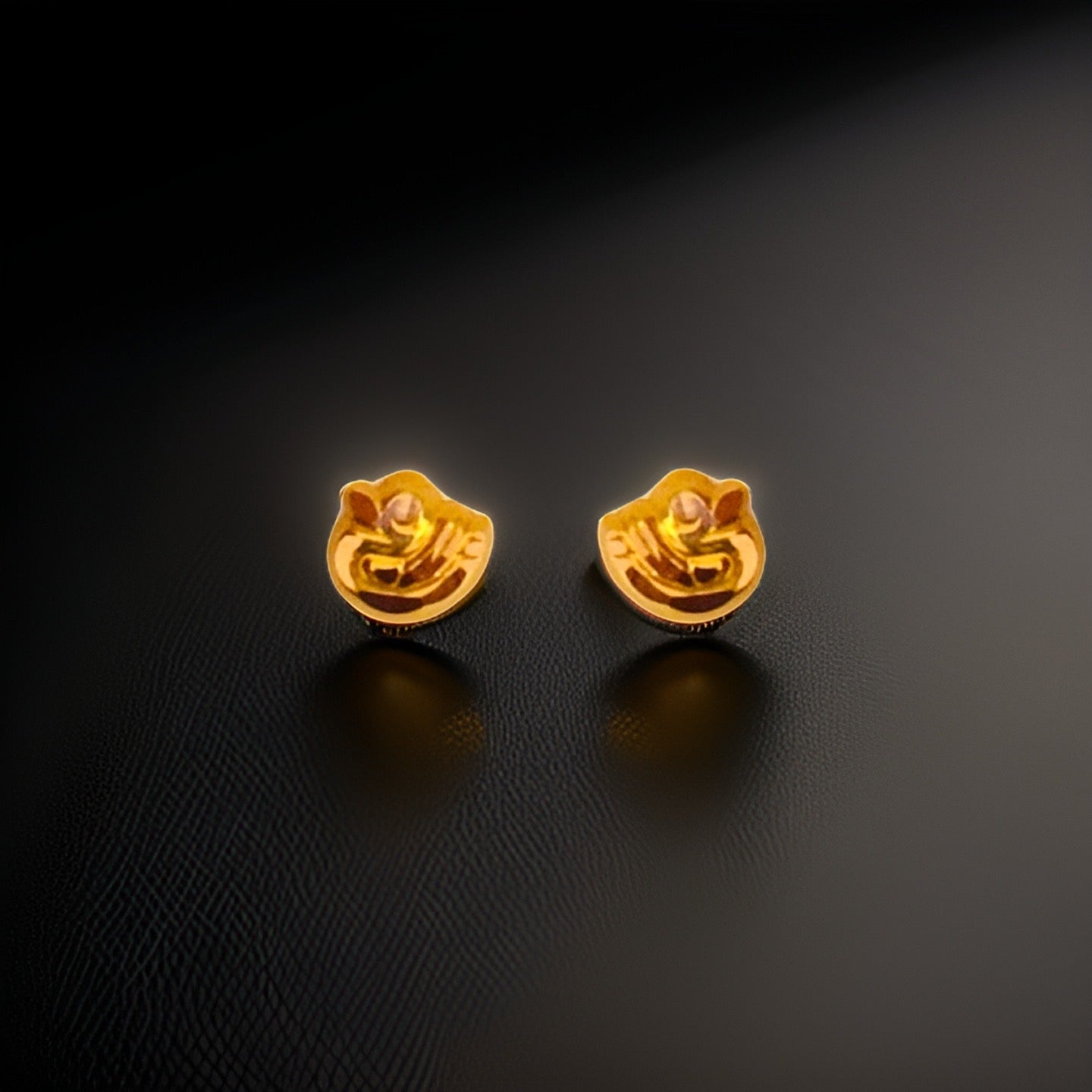 18KT Gold  Duck Stud Earrings