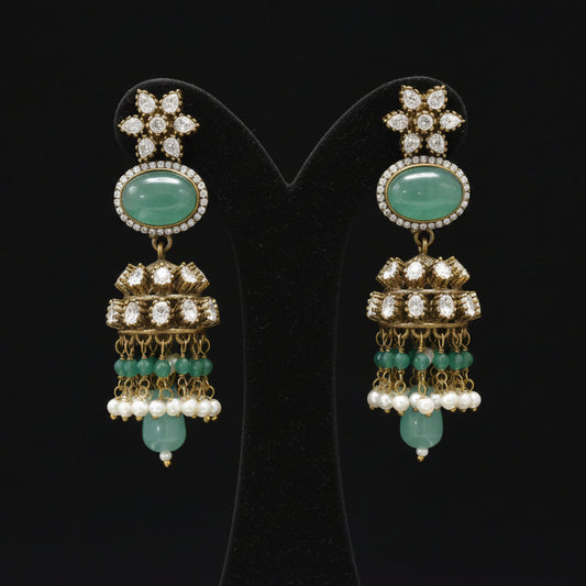 Maneesha Victorian Jumkha Earrings