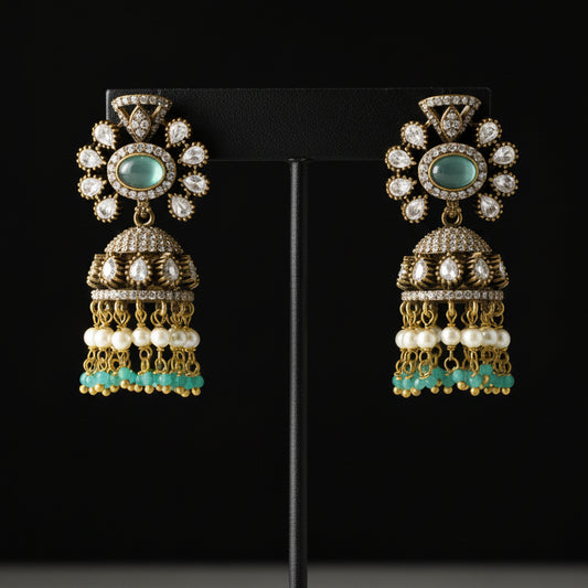 Meeka Victorian Jumkha Earrings