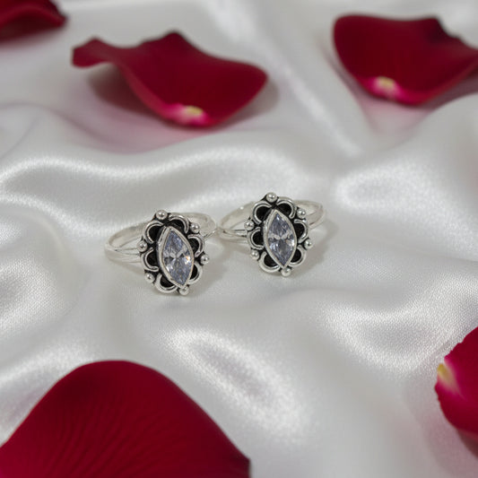 925 Antique Silver Lekha Toe rings
